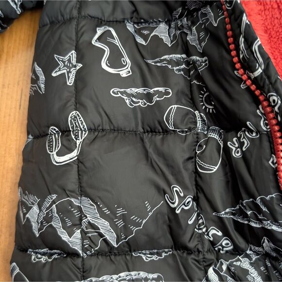 Spyder Infant Boys 1 Piece Hood Snowsuit Bodysuit 9-12 Month Black Red NWOT - Picture 5 of 9